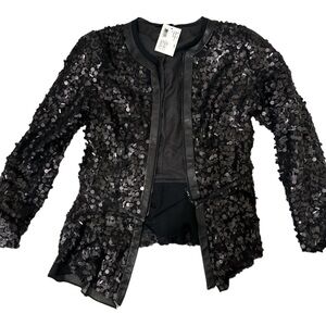 Rag & Bome size 0 zipper beaded jacket